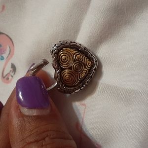 .925 Italian Sterling Silver Heart  Pendant